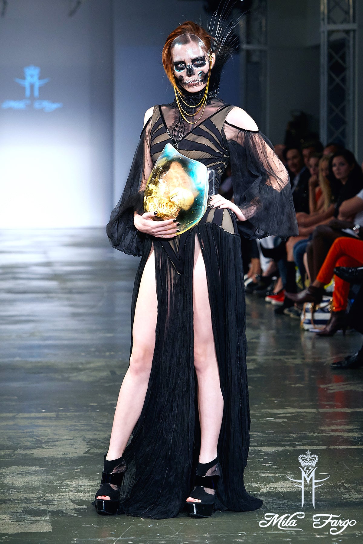 OMISHA WEDDING GOWN | Black Veil