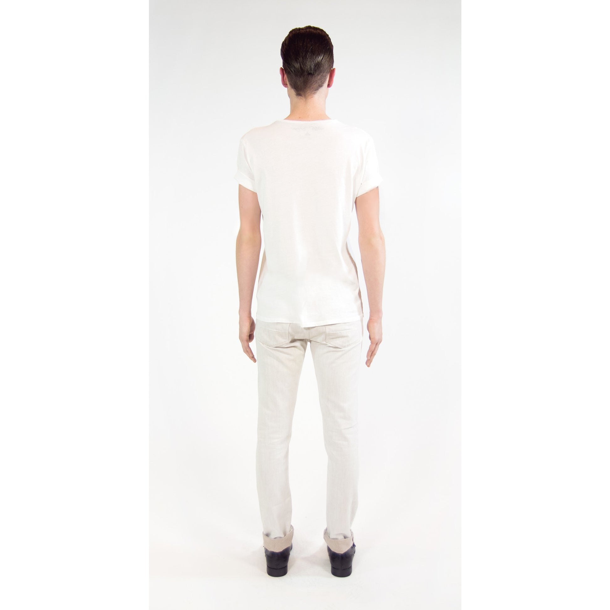 MODERN CRUCIFIXION COLOR TV T-SHIRT | White ( LE ) MF