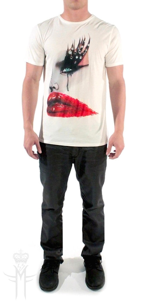 RED LIPS T-SHIRT | White ( Limited Edition ) MF