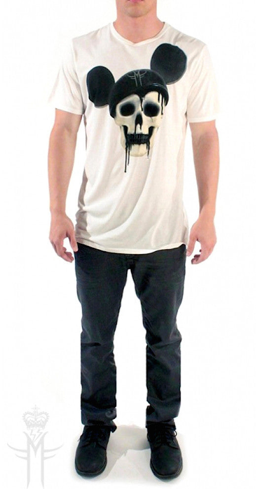 MICKEY SKULL T-SHIRT | White MF