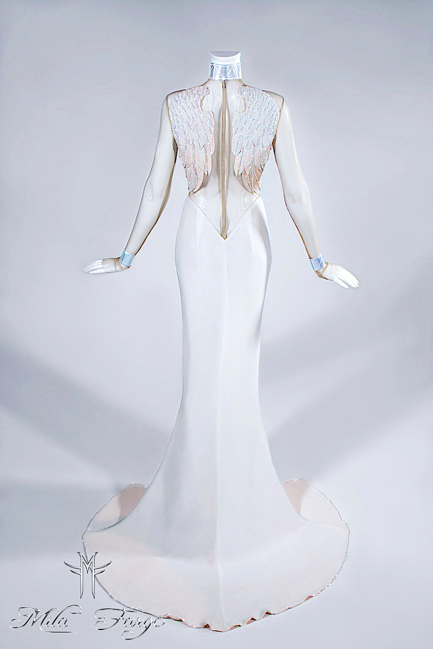 ANGEL OF RESURRECTION GOWN | Dove White MF