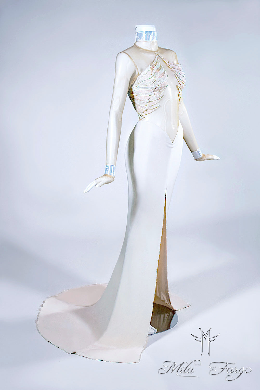 ANGEL OF RESURRECTION GOWN | Dove White MF