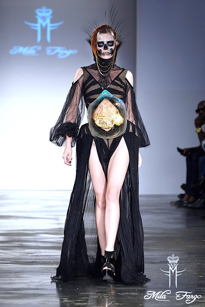 OMISHA WEDDING GOWN | In Black MF