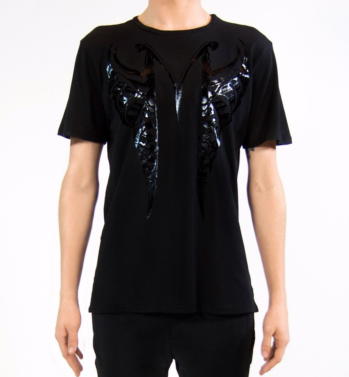 MF SPLIT RIBCAGE T-SHIRT | Black Liquid MF