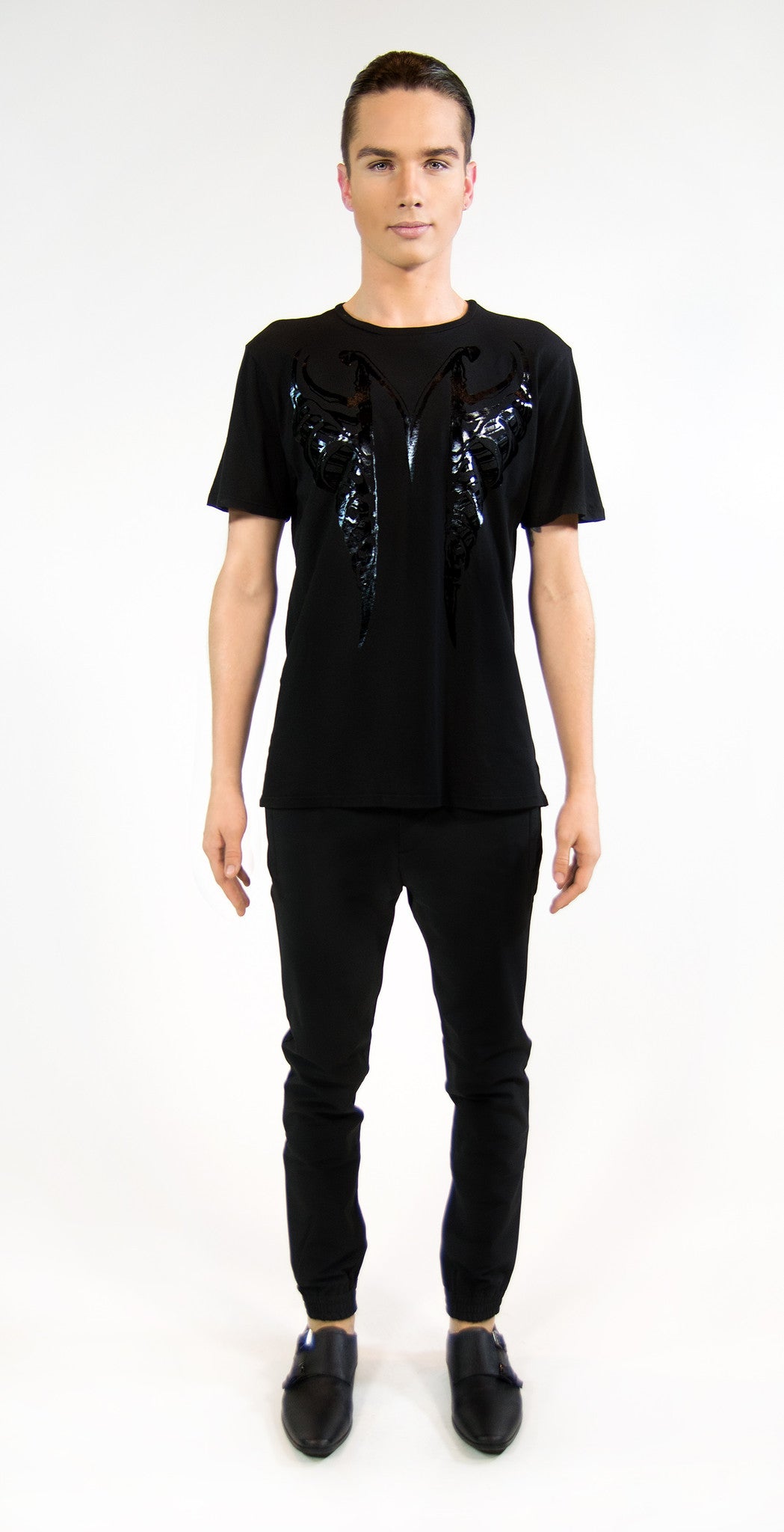 MF SPLIT RIBCAGE T-SHIRT | Black Liquid MF