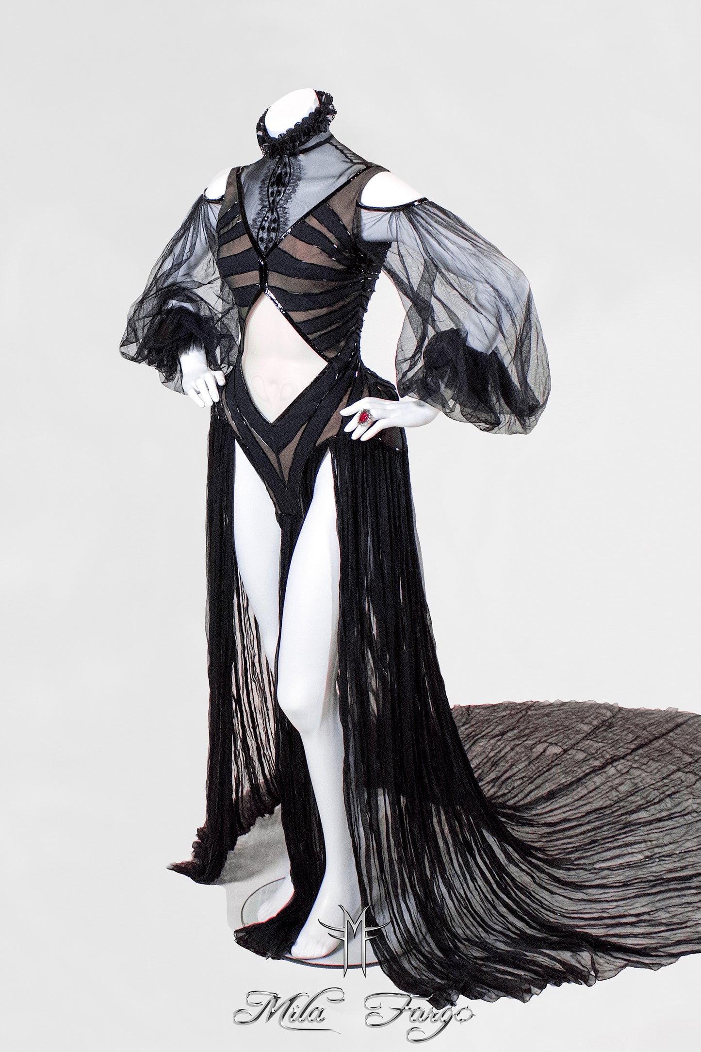 OMISHA WEDDING GOWN | In Black MF