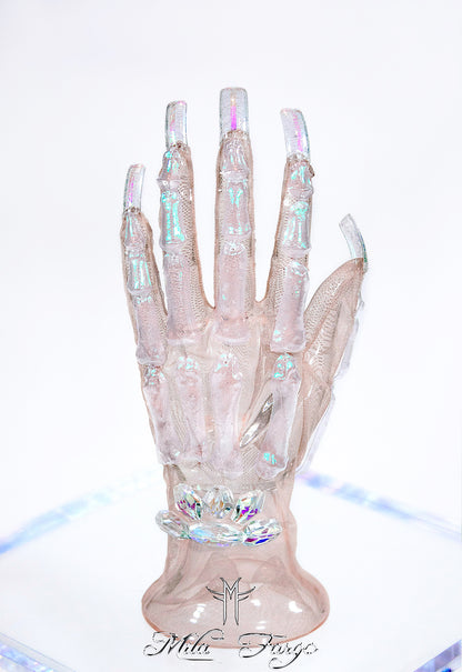 CRYSTAL SKELETON GLOVES | Aurora Prism
