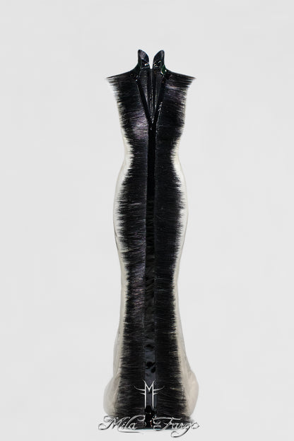 SHADOW OF DEATH EVENING GOWN | Black Feathers
