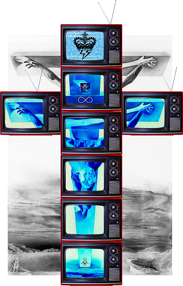 Modern Crucifixion X TV T-Shirt | White