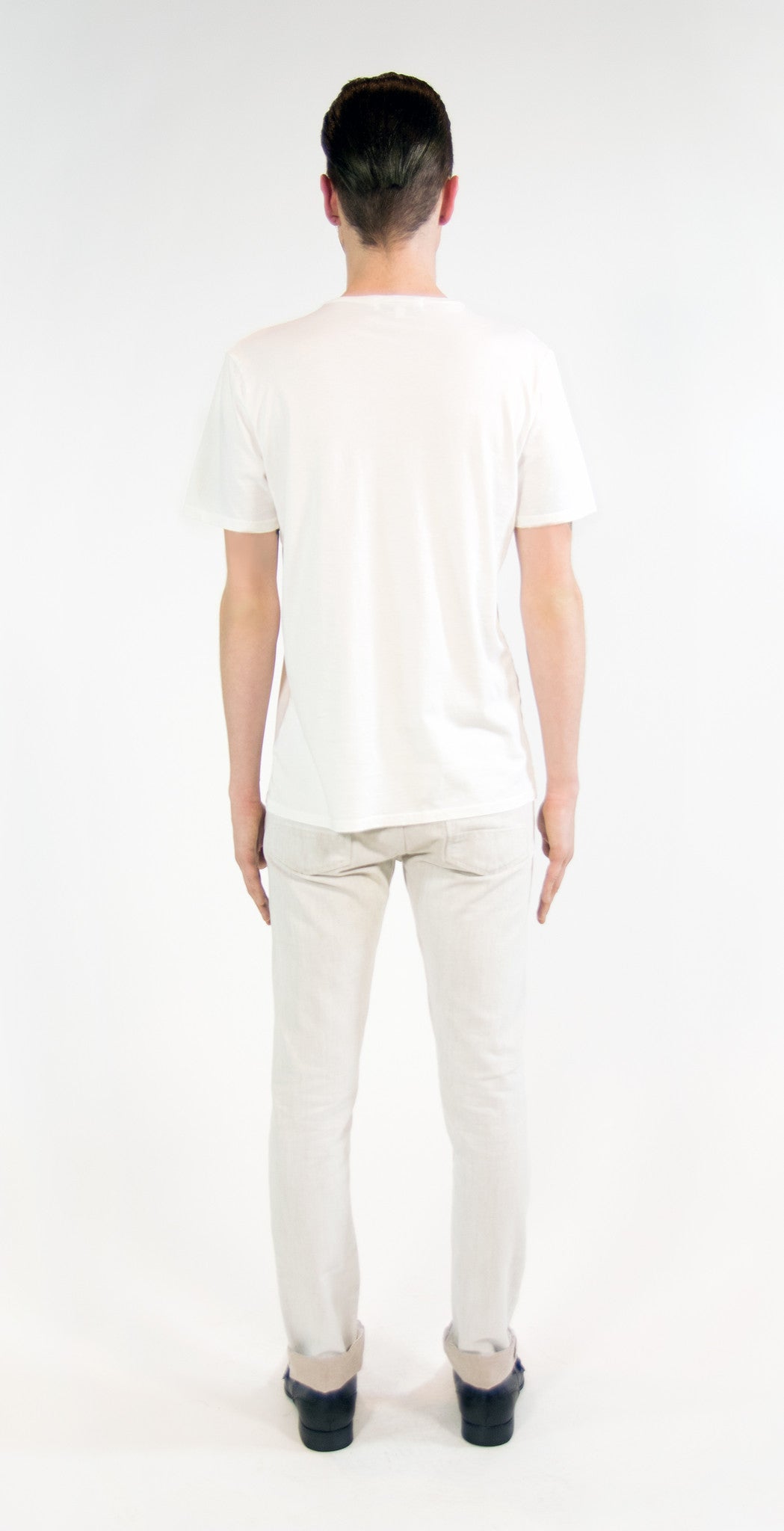 ANGEL FEATHER SKULL T-SHIRT | White MF