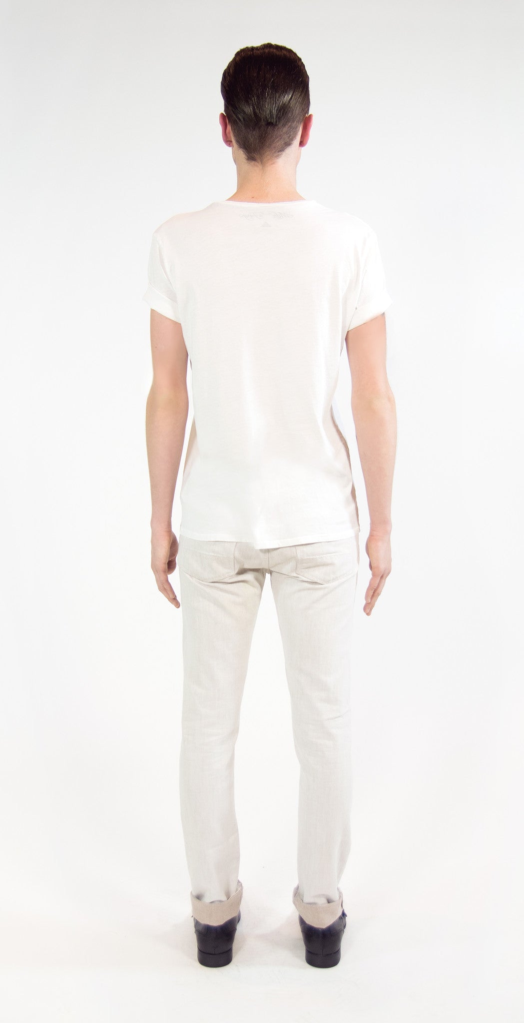 MF SPLIT RIBCAGE T-SHIRT | Iridescent White MF