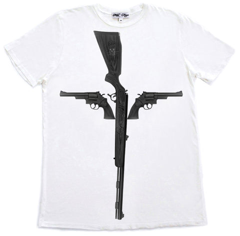 GUN CROSS T-SHIRT | White MF