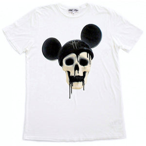 MICKEY SKULL T-SHIRT | White MF