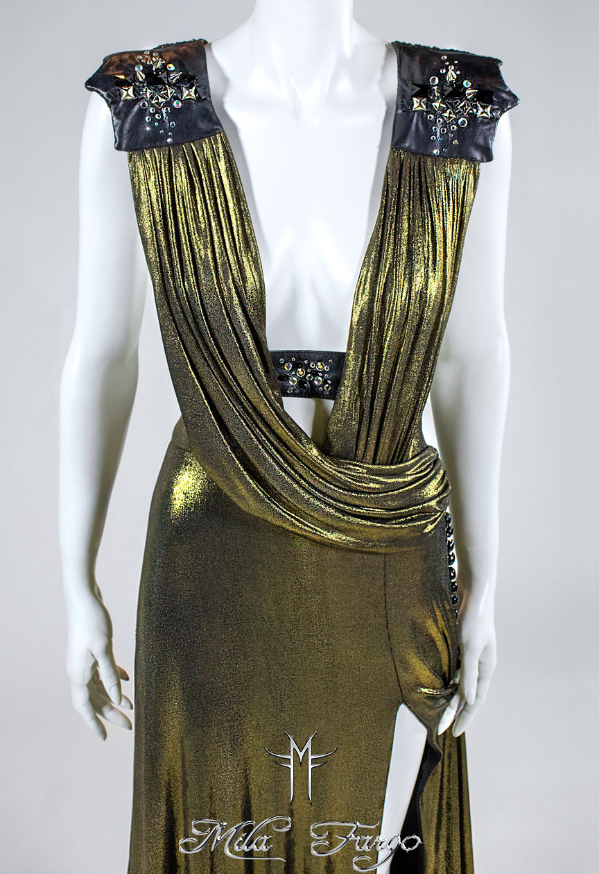 GOLD PHOENIX GOWN | Dark Gold MF