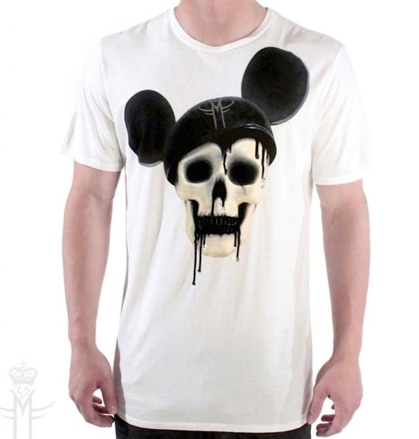 MICKEY SKULL T-SHIRT | White MF