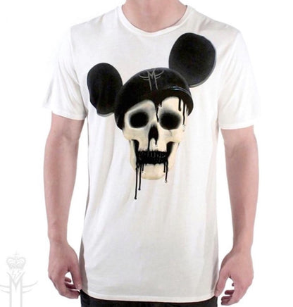 MICKEY SKULL T-SHIRT | White MF