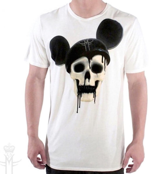 MICKEY SKULL T-SHIRT | White MF