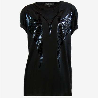 MF SPLIT RIBCAGE T-SHIRT | Black Liquid MF