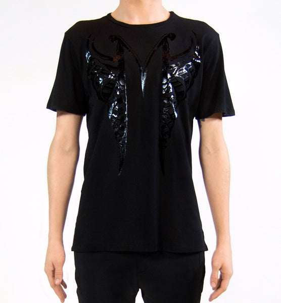 MF SPLIT RIBCAGE T-SHIRT | Black Liquid MF