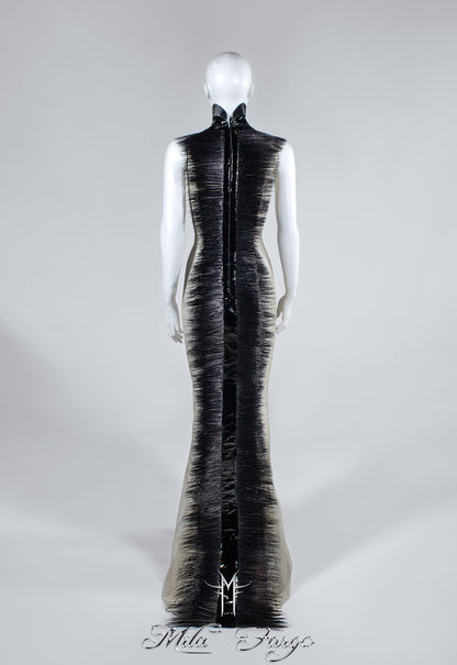 SHADOW OF DEATH EVENING GOWN | Black Feathers MF